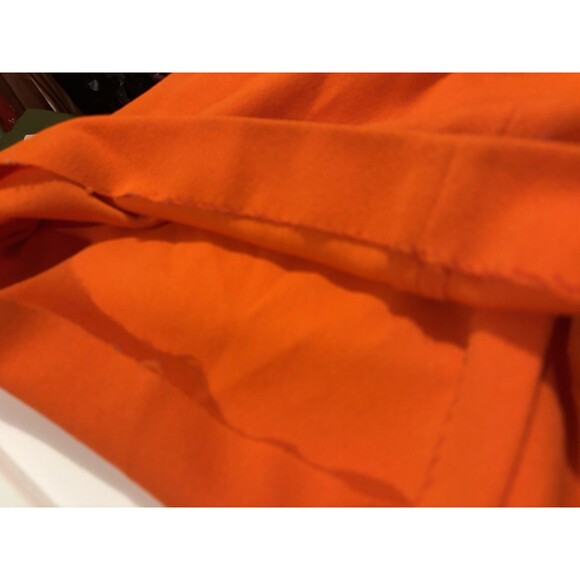 Vintage 1960's Orange MOD Sleeveless Maxi Dress M Accent Belt Groove MCM Retro - Picture 6 of 16